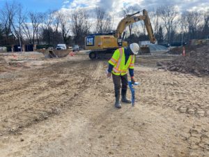 Dennis Prince on a construction Site