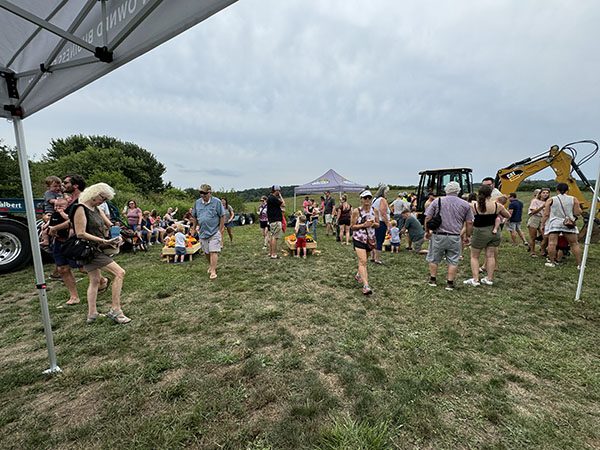 crowd at the Touch a Truck event