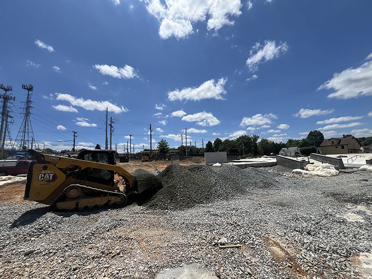 Preparing ground for a public park in Baltimore County