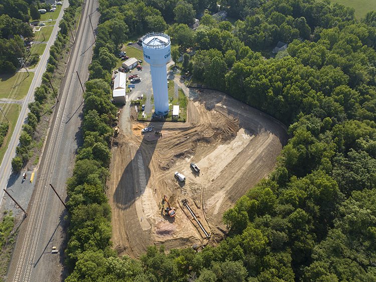 Comer Construction crews working on a Dredge Material Placement (DMP) Project