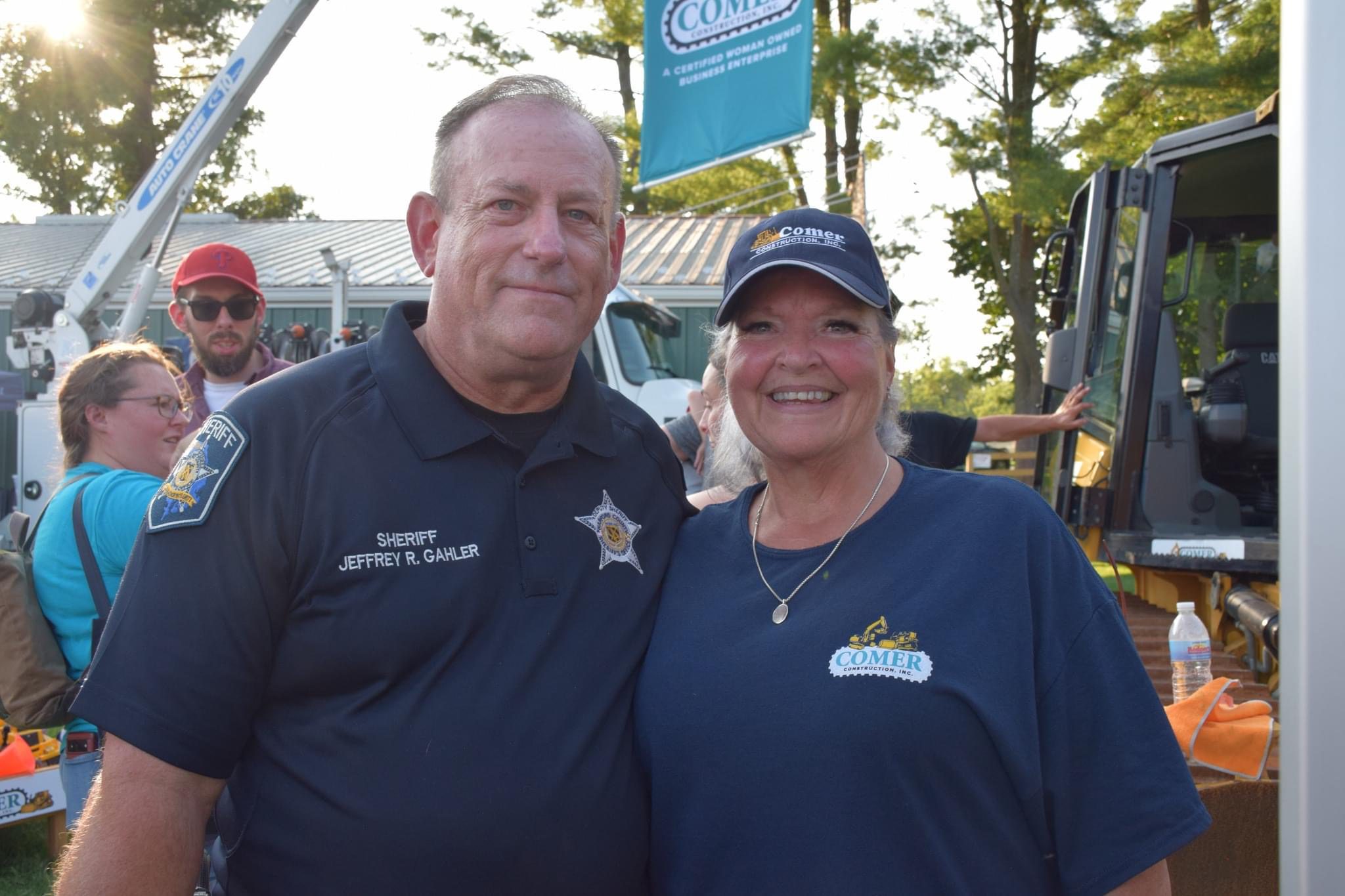 Susie and Sheriff Gahler at 2024 National Night Out