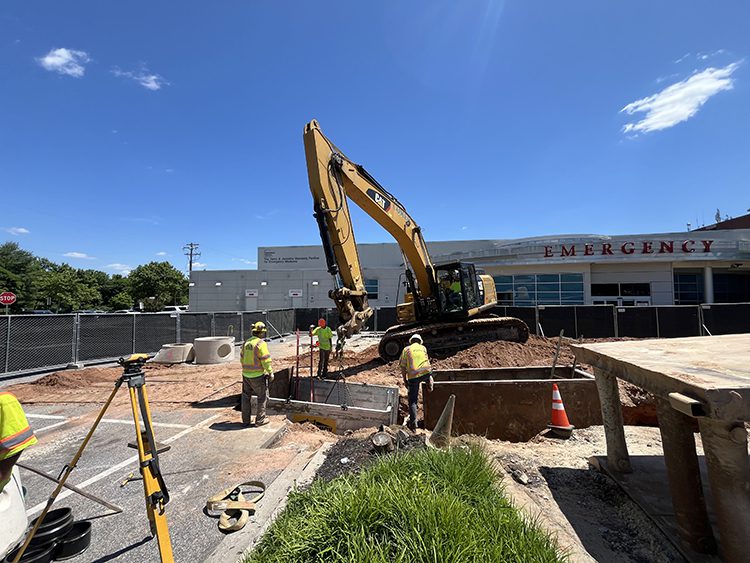 Site Construction at Maryland Hospital