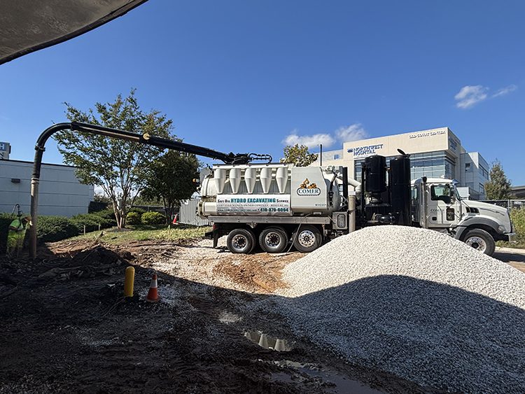 Hydroexcavation at Maryland Hospital